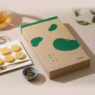 【金格食品】御點綠豆糕15入禮盒x2盒組(端午限定款/考季應景/如願糕粽)