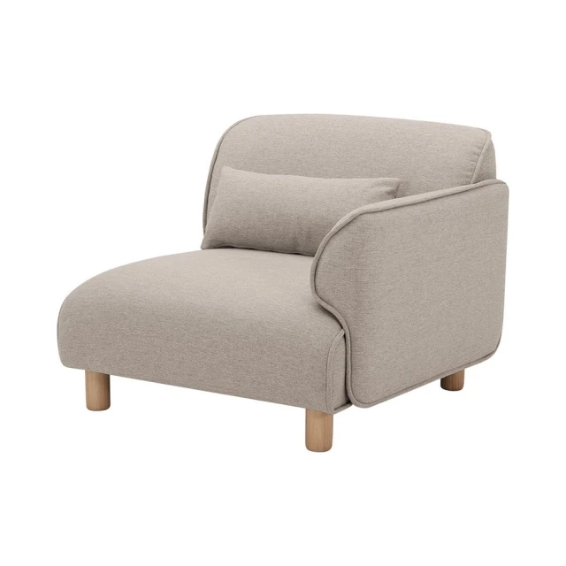 IDEA 雲端蓬鬆舒適編織單人沙發/布沙發椅(自由組合/可拆
