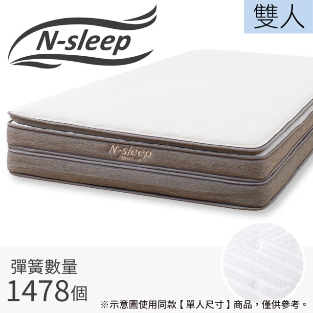 NITORI 宜得利家居 ◎雙人雙層獨立筒彈簧床床墊 N-SLEEP HARD H3-CC TW(獨立筒彈簧床 床墊)