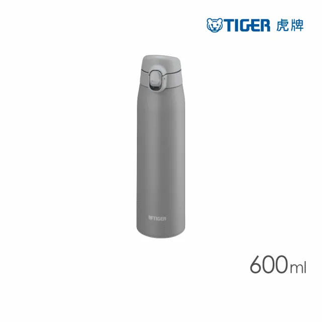 【TIGER虎牌】夢重力買1送1超輕量彈蓋不鏽鋼保溫杯 600ml(MCT-T060 保溫瓶)