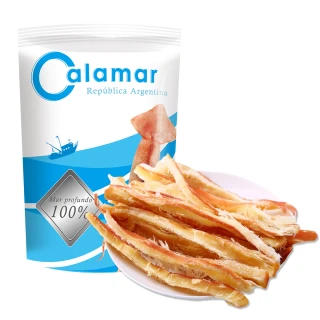 【Calamar】阿根廷100%手撕深海魷魚條x5包(100g/包)