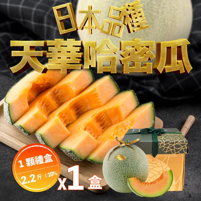 每日宅鮮 台灣蜜世界綠肉洋香瓜(1.2kg±5% x3粒 光