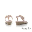 【Keeley Ann】大方滿鑽楔型涼鞋(粉紅色432008156)