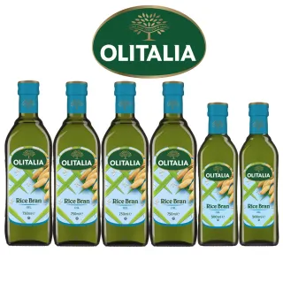 【Olitalia奧利塔】玄米油料理組(750mlx4瓶+500mlx2瓶)