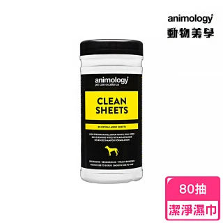 Animology動物美學_犬用潔淨濕紙巾80抽(寵物美容/全犬種)