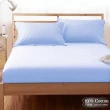 【LUST】素色簡約 淺藍100%純棉、雙人薄被套6X7尺(台灣製造)