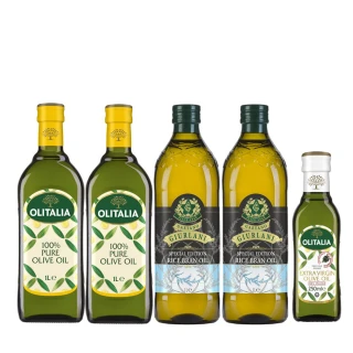 【Olitalia奧利塔】玄米油1000mlx4瓶(+Olitalia特級初榨橄欖油500mlx1瓶)