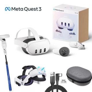 【Meta Quest】Meta Quest 3 VR頭戴式裝置128G(周邊大全配)
