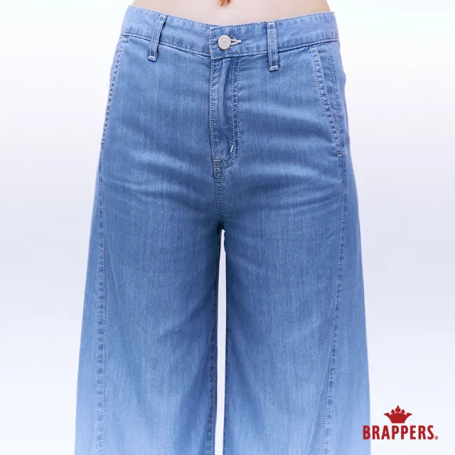 【BRAPPERS】女款 防曬涼感系列-高腰防曬涼感寬褲(淺藍)