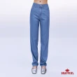 【BRAPPERS】女款 防曬涼感系列-中腰防曬涼感直筒褲(淺藍)