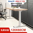 【Water3F】三段式雙馬達電動升降桌 USB-C+A快充版 DF1(120*60公分/免費安裝/抗噪/耐重/進階款)