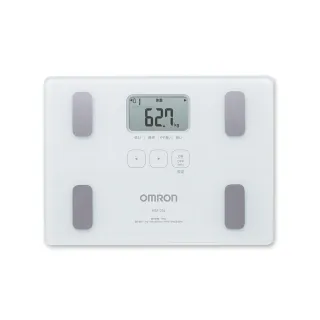 【OMRON 歐姆龍】電子體重計/體脂計 HBF-216(白色)