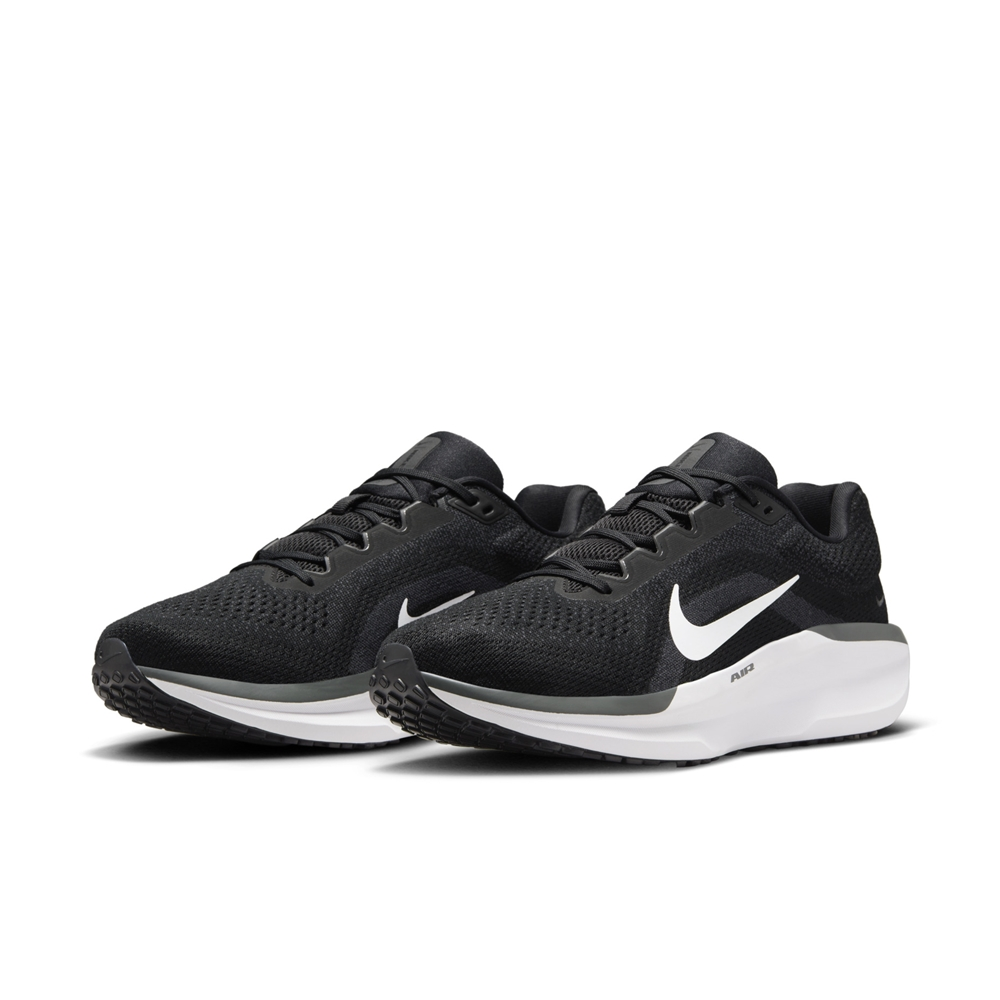 【NIKE 耐吉】運動鞋 跑鞋 跑步鞋 休閒鞋 男鞋 AIR WINFLO 11 黑 緩震 氣墊 輕量 透氣 反光(FJ9509001)