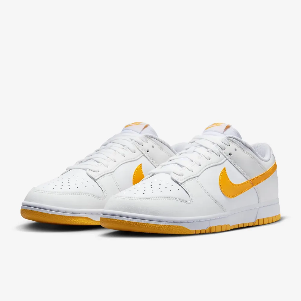 【NIKE 耐吉】運動鞋 休閒鞋 男鞋 DUNK LOW RETRO White University Gold 白 黃 大學金 低筒(DV0831110)