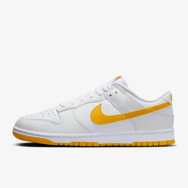 【NIKE 耐吉】運動鞋 休閒鞋 男鞋 DUNK LOW RETRO White University Gold 白 黃 大學金 低筒(DV0831110)