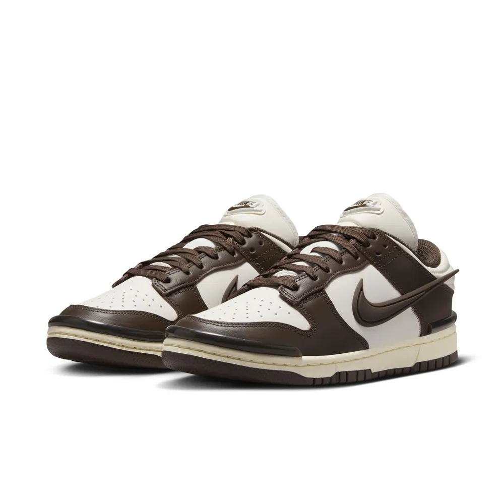 【NIKE 耐吉】運動鞋 休閒鞋 女鞋 男鞋 W DUNK LOW  TWIST Baroque Brown 咖啡色 低筒 皮革(DZ2794003)