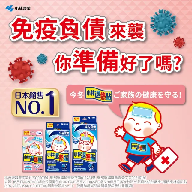 【小林製藥】小林退熱貼-嬰兒用(6枚入)