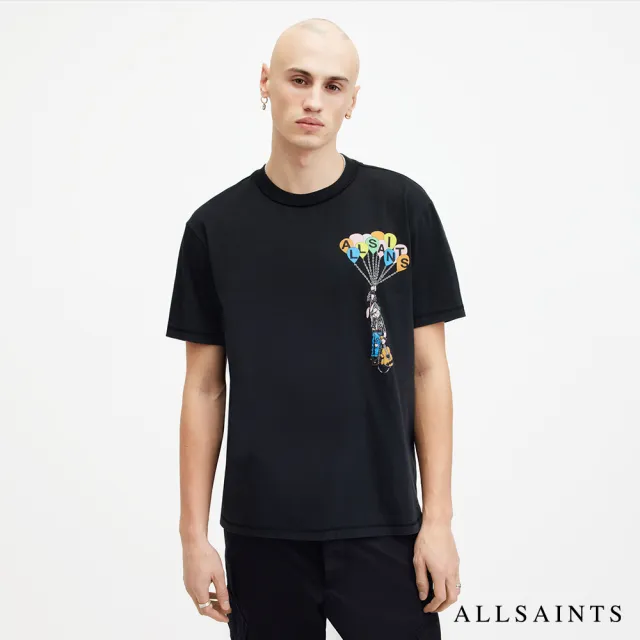 【ALLSAINTS】LOFTY 純棉寬鬆塗鴉短袖T恤 M008PA(舒適版型)