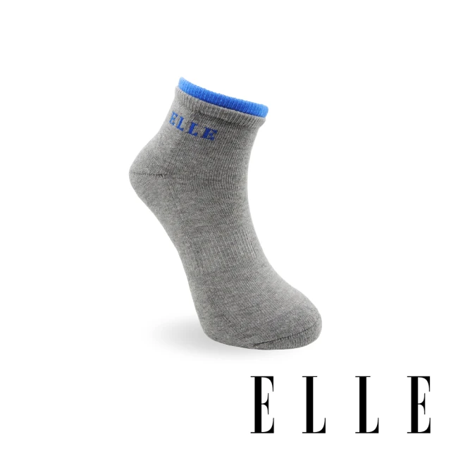 【ELLE】1/2雙層運動女襪-中灰(運動襪/女襪/慢跑襪)