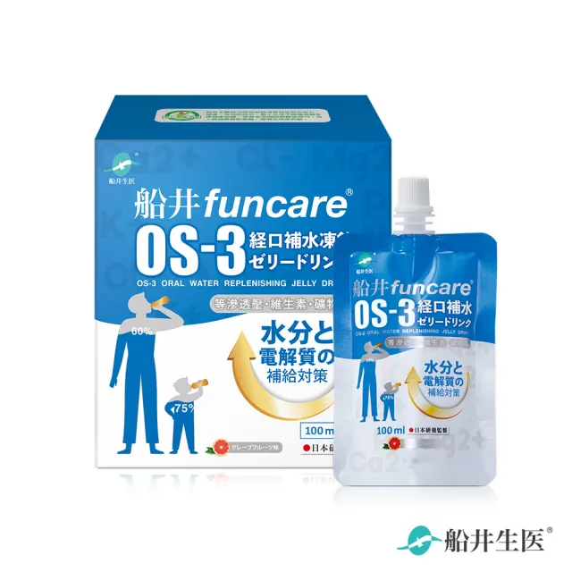 【funcare 船井生醫】OS-3經口補水凍飲1盒_共6包(補充電解質)