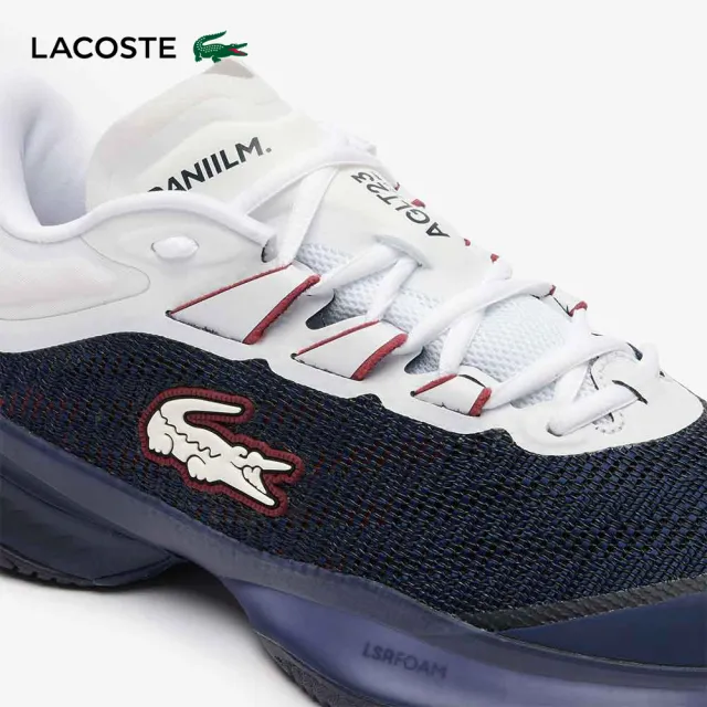 【LACOSTE】男鞋-丹尼爾梅德韋傑夫 AG-LT23 超級網球鞋(海軍藍/白色)