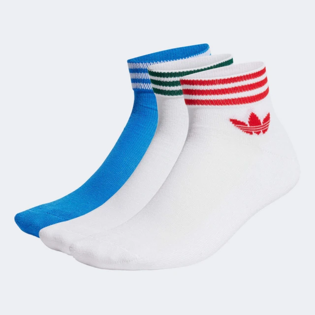 adidas 愛迪達 LOGO 腳踝襪 3 雙入(IU266