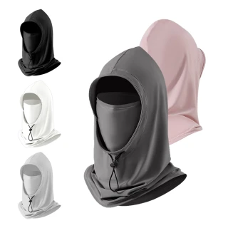 【YUNMI】防曬面罩 可拆卸多功能防曬帽 運動騎行面罩 夏季戶外冰絲涼感遮陽帽(男女通用)