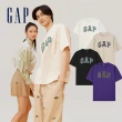 【GAP】男女同款 Logo純棉印花圓領短袖T恤 厚磅密織水洗棉系列-多色可選(885842&885838)