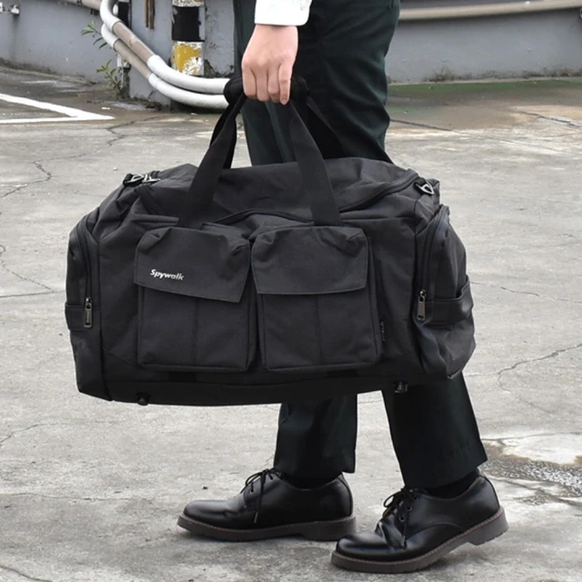 men life 旅行袋 黑色大容量出遊可收納鞋子(行李袋)