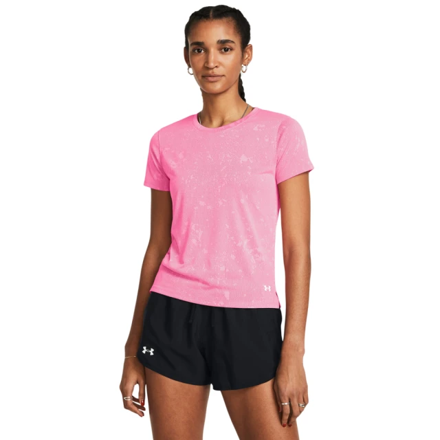 UNDER ARMOUR 女 Streaker Splatter 短袖T-Shirt_1382435-682(粉)