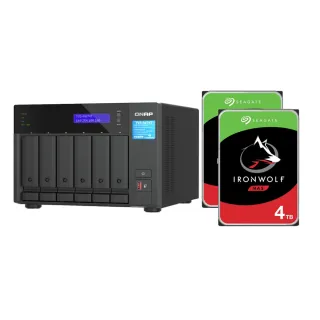 【QNAP 威聯通】搭希捷 4TB x2 ★ TVS-h874T-i9-64G 8-Bay NAS網路儲存伺服器