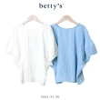 【betty’s 貝蒂思】特色拼接蝙蝠袖上衣(共二色)