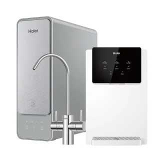 【Haier 海爾】壁掛瞬熱飲水機+RO600G淨水器(贈基本安裝)