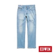 【EDWIN】男裝 RED LABEL 365 溫控丹寧中直筒牛仔褲(拔淺藍)