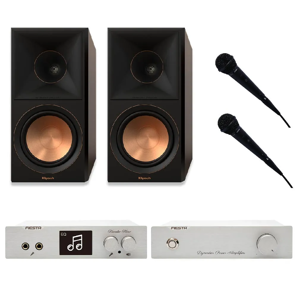 【Klipsch】RP-600M II喇叭 卡拉OK組(+Fiesta混音機+100W擴大機)