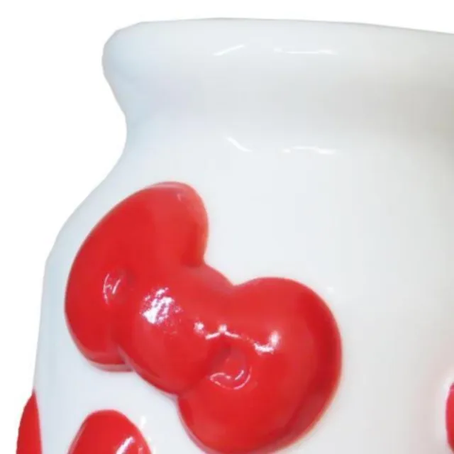 【小禮堂】Hello Kitty 牛奶瓶造型馬克杯 200ml - 50週年系列(平輸品)