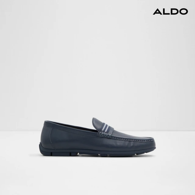 ALDOALDO BOREALISS-俐落線條紳士樂福鞋-男鞋(深藍)