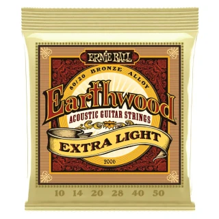 【Ernie Ball】Earthwood Extra Light 80/20 Bronze 2006(木吉他弦10-50)