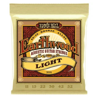 【Ernie Ball】Earthwood Light 80/20 Bronze 2004(經典純粹 木吉他弦11-52)