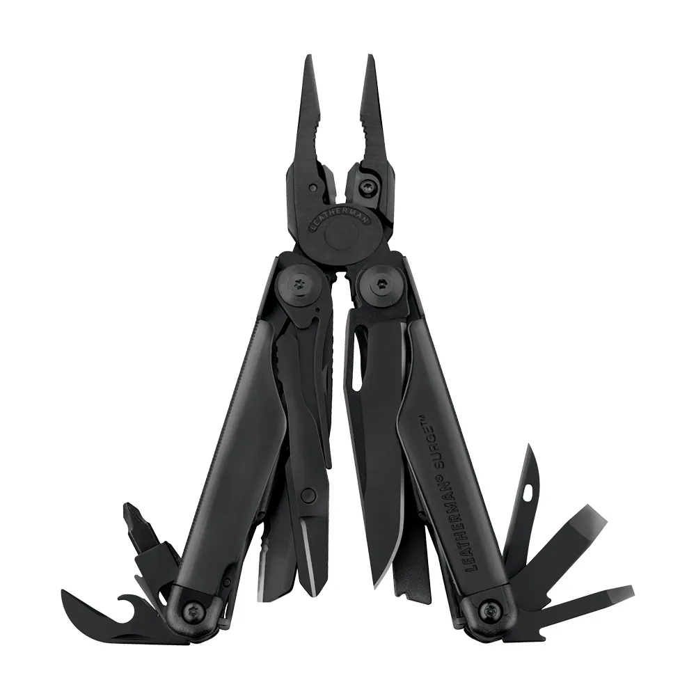 【Leatherman】SURGE #831333 黑色工具鉗(附黑色Molle尼龍套)