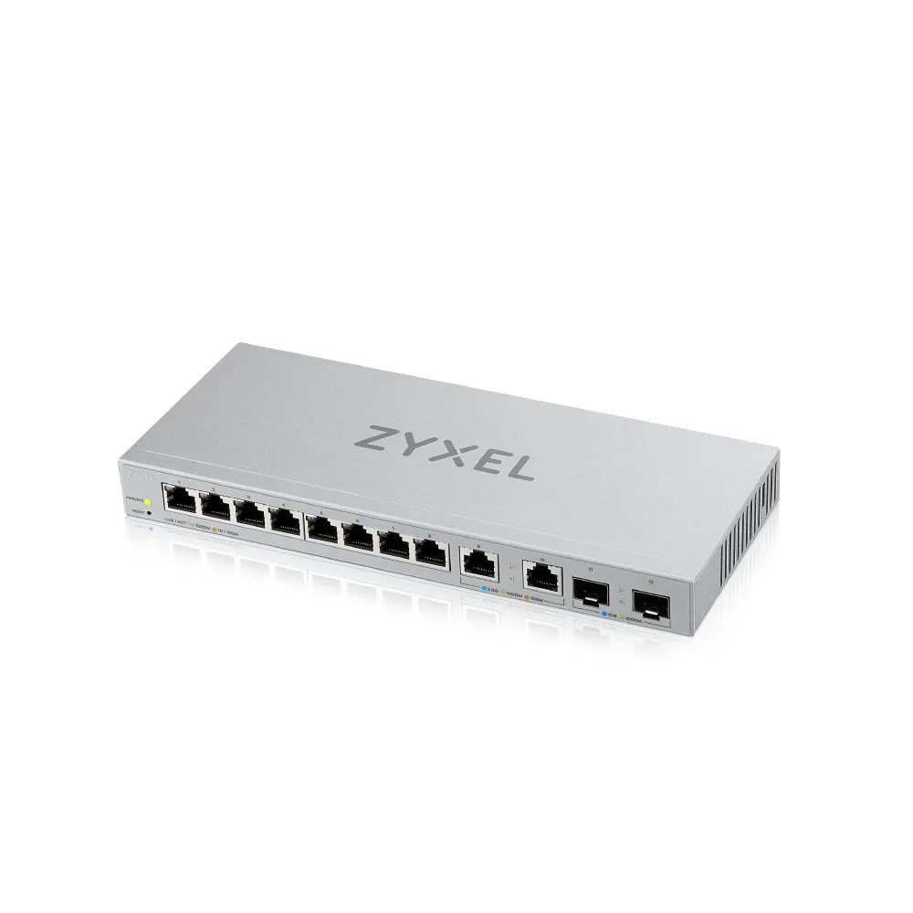 【ZyXEL 合勤】XGS1210-12 12埠Multi-Giga 網管交換器(智慧型)