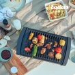 【Enders 恩德斯】桌上型炭烤爐 獨家組合(附搪瓷及鑄鐵烤盤+收納袋+3包紅木炭)