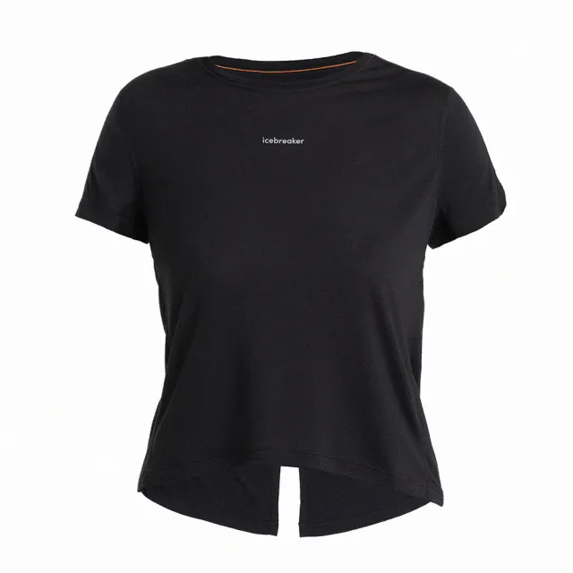 【Icebreaker】女 Cool-Lite™ Speed 網眼透氣圓領短袖上衣-125-黑色(IB0A56XV-001/登山健行/排汗衣)