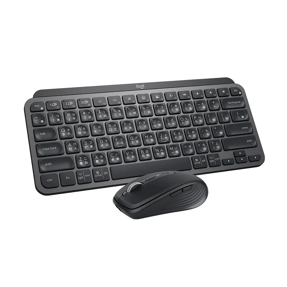 【Logitech 羅技】MX Keys Mini 石墨黑無線鍵盤滑鼠組B2B