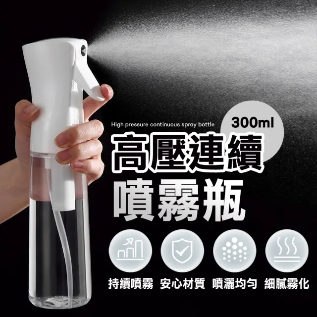 【樂邦】高壓連續噴霧瓶300ml/2入組(酒精噴瓶 噴水瓶)