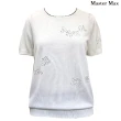 【Master Max】莫代爾棉英文字短袖針織上衣(8418028)