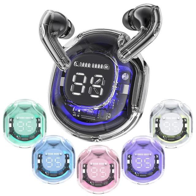 【ACEFAST】Crystal T8 小晶彩真無線藍芽耳機(音樂/電競模式)