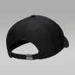 【NIKE 耐吉】休閒帽 老帽 鴨舌帽 棒球帽 男款 女款 J RISE CAP S CB MTL JM 黑色(FD5186010)