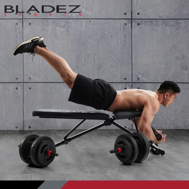 【BLADEZ】BW13-Z3-卡Pin可變式二頭彎舉臥推重訓椅(啞鈴椅/健身椅/可調整/伸縮拉桿/摺疊/仰臥起坐/透氣)