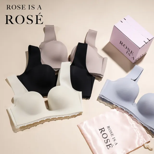 【ROSE IS A ROSE】零著感無鋼圈內衣_厚/薄杯可選(韓國 李多慧 代言)